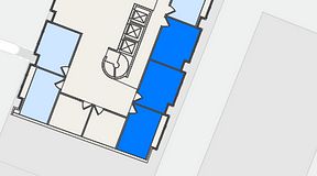 
							Planritning för Convendum Brahegatan, 3 privata rum, 55 m²