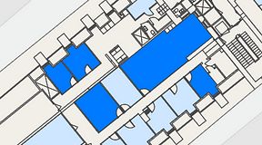 
							Planritning för Spaces Gamla Stan, 5 privata rum, 105 m²