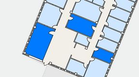 
							Planritning för Växthuset Jägershillgatan, 3 privata rum, 58 m²