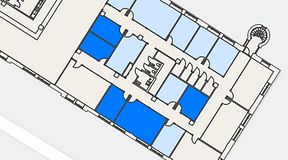 
							Planritning för Convendum Sundbyberg, 5 privata rum, 94 m²