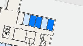Planritning för Regus Lund, 3 privata rum, 37 m²