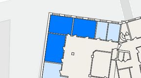 
							Planritning för THE WORKS Medborgarplatsen, 3 privata rum, 69 m²