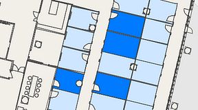 
							Planritning för Convendum Fleminggatan 18, 4 privata rum, 57 m²