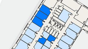 
							Planritning för Convendum Sundbyberg, 5 privata rum, 61 m²