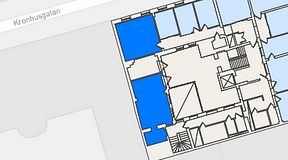 
							Planritning för Regus Östra Hamngatan, 2 privata rum, 67 m²