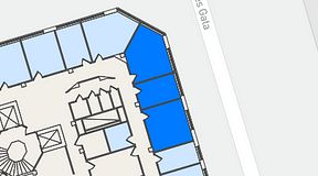 Planritning för Regus Odinsgatan 13, 3 privata rum, 49 m²