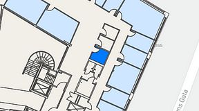 
							Planritning för Spaces Göteborg Gamlestan, 1 privata rum, 5 m²