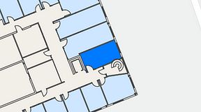 
							Planritning för C/O Mölndal, 1 privata rum, 16 m²