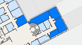 
							Planritning för Regus Kalmar, 5 privata rum, 73 m²