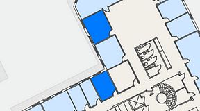 
							Planritning för iOffice Kungsgatan 64, 2 privata rum, 31 m²