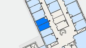 Planritning för Regus Olof Palmes gata 29, 2 privata rum, 18 m²