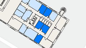 
							Planritning för Convendum Sundbyberg, 5 privata rum, 76 m²