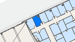 
							Planritning för United Spaces Waterfront Klarabergsviadukten, 1 privata rum, 10 m²