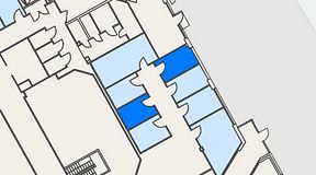 
							Planritning för Genetor Helsingborg C, 2 privata rum, 19 m²