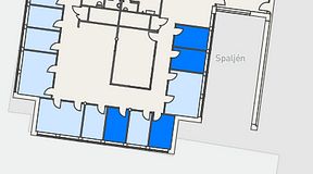 
							Planritning för Regus Skövde Science Park, 4 privata rum, 32 m²