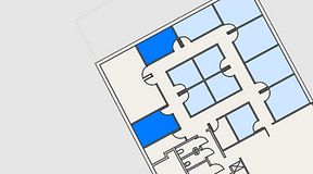 
							Planritning för Regus Kalmar, 2 privata rum, 19 m²