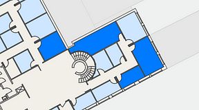 
							Planritning för Regus Kalmar, 4 privata rum, 59 m²