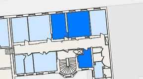 
							Planritning för KG10 Kungsgatan 8, 3 privata rum, 52 m²