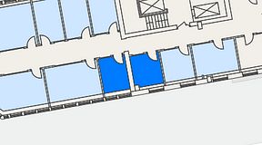Planritning för Arkipelagen Järnvågen, 2 privata rum, 17 m²