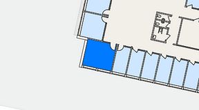 
							Planritning för Regus Lund, 1 privata rum, 20 m²