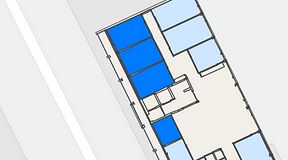 
							Planritning för Convendum Vegagatan 14, 4 privata rum, 61 m²