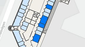 
							Planritning för FASTOFFICE Johanneslundsvägen 12, 4 privata rum, 49 m²