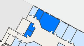 
							Planritning för Växthuset Stensjögatan, 4 privata rum, 59 m²