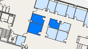 
							Planritning för Spaces Umami Park Sundbyberg, 3 privata rum, 41 m²