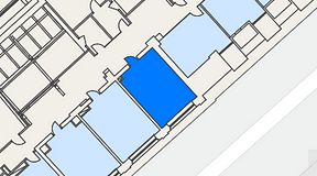 
							Planritning för United Spaces Uppsala, 1 privata rum, 23 m²