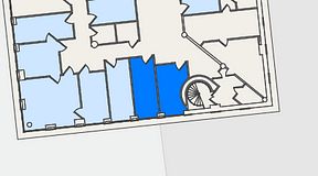 
							Planritning för Mindpark Carlsgatan 12A, 2 privata rum, 27 m²