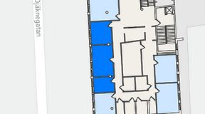 
							Planritning för Quick Office Malmö C, 3 privata rum, 42 m²