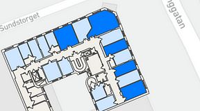 
							Planritning för Genetor Elverket, 5 privata rum, 104 m²