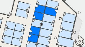 
							Planritning för Convendum Fleminggatan 18, 5 privata rum, 63 m²