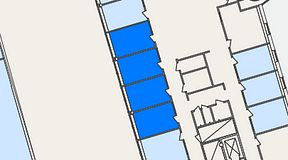 
							Planritning för Easy Office Spånga, 4 privata rum, 48 m²