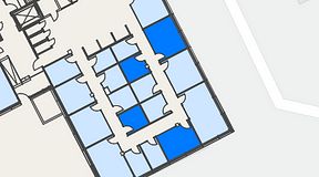 
							Planritning för Spaces Hyllie Vista, 4 privata rum, 53 m²