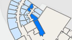 Planritning för Quick Office Bromma Blocks, 4 privata rum, 38 m²