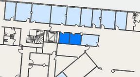 
							Planritning för Spaces Helsingborg Väla, 2 privata rum, 14 m²