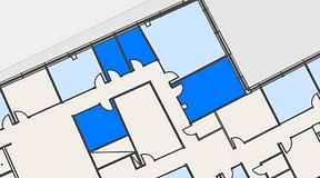 
							Planritning för Spaces Hyllie Vista, 4 privata rum, 54 m²