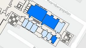 
							Planritning för iOffice Sjöbefälsskolan, 3 privata rum, 121 m²
