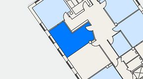 Planritning för Regus Östersund, 1 privata rum, 24 m²