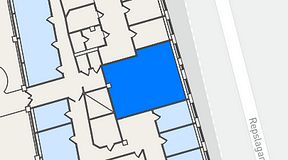 
							Planritning för THE WORKS Medborgarplatsen, 1 privata rum, 50 m²