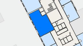 
							Planritning för iOffice Kungsgatan 64, 1 privata rum, 56 m²