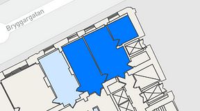
							Planritning för 7A Posthuset, Vasagatan 28, 3 privata rum, 82 m²
