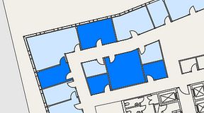 
							Planritning för Mindpark Mölndal, 5 privata rum, 71 m²