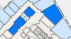 Planritning för United Spaces Lindholmen, 4 privata rum, 92 m²