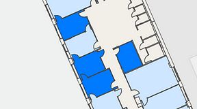 
							Planritning för Mindpark Helsingborg, 4 privata rum, 64 m²