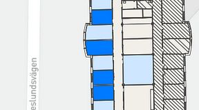 
							Planritning för FASTOFFICE Johanneslundsvägen 2, 4 privata rum, 52 m²