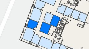 
							Planritning för Regus Östermalmstorg, 3 privata rum, 27 m²