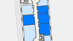 
							Planritning för KG10 Kungsgatan 8, 4 privata rum, 76 m²