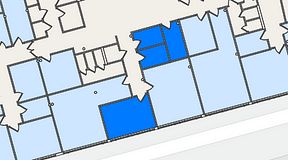 
							Planritning för Entreprenörsgatan Hasselbladshuset, 4 privata rum, 42 m²